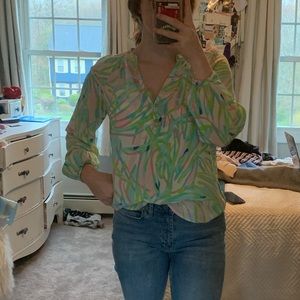 NWOT Lilly Pulitzer Elsa Silk Top